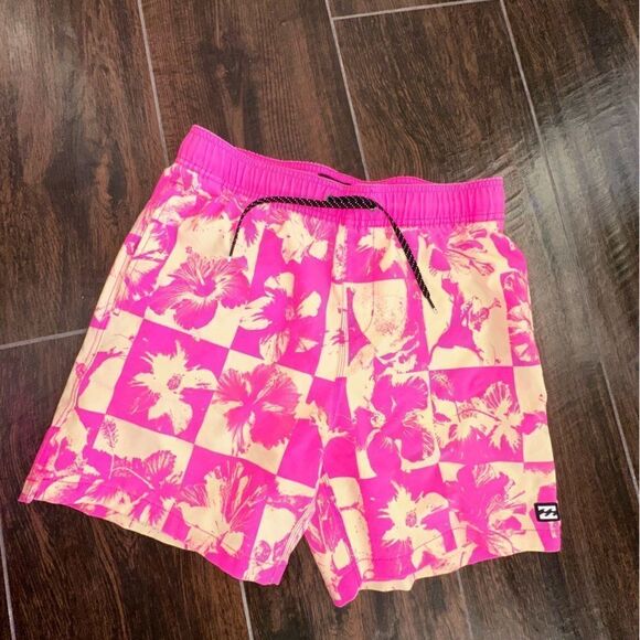 BILLABONG SUNDAYS LAYBACK 17" BOARDSHORTS NEON EUC sz S - Picture 8 of 9